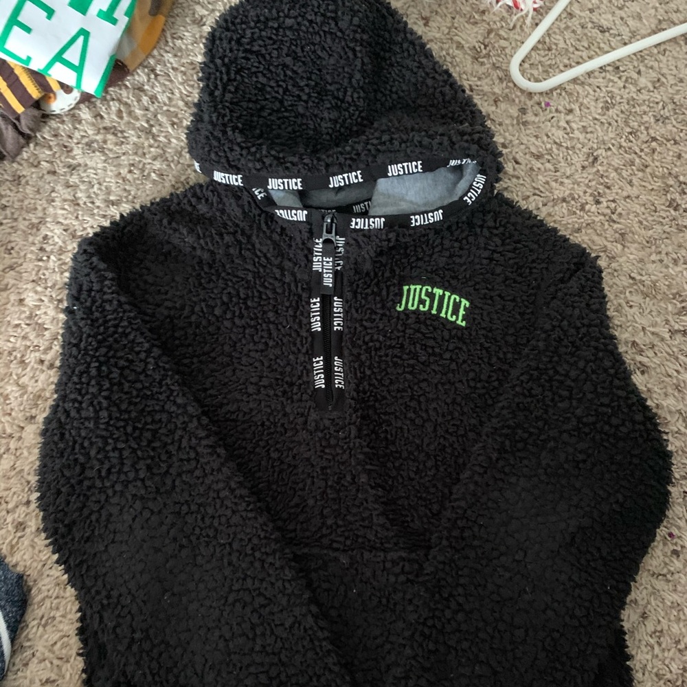 Justice fleece hoodie. NWOT